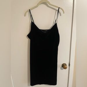 BNWOT Banana Republic Coke Neck Velvet Mini Dress, Size L
